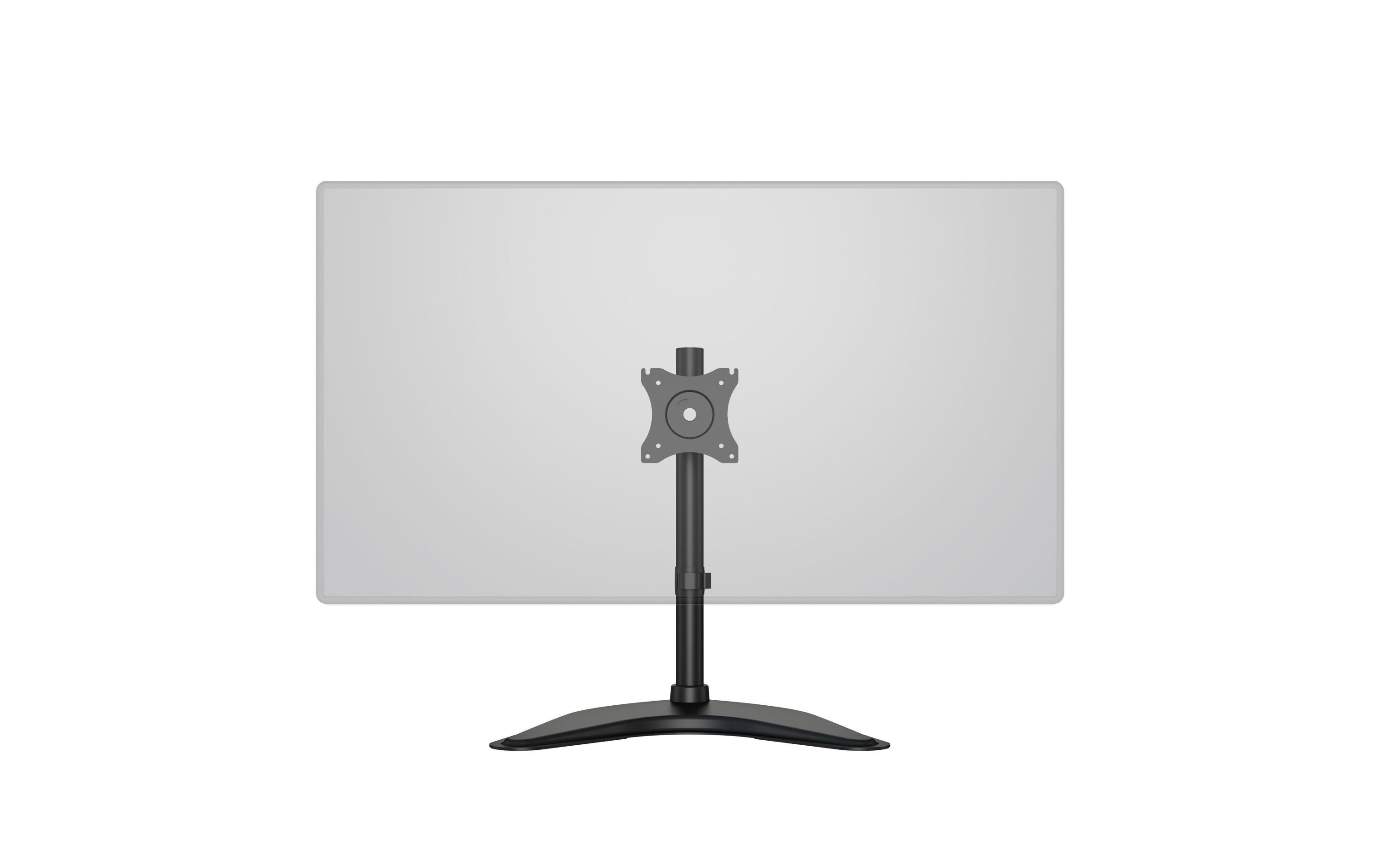 Monitor-Standfuss Basic Single bis 10 kg – SchwarzDeskmount