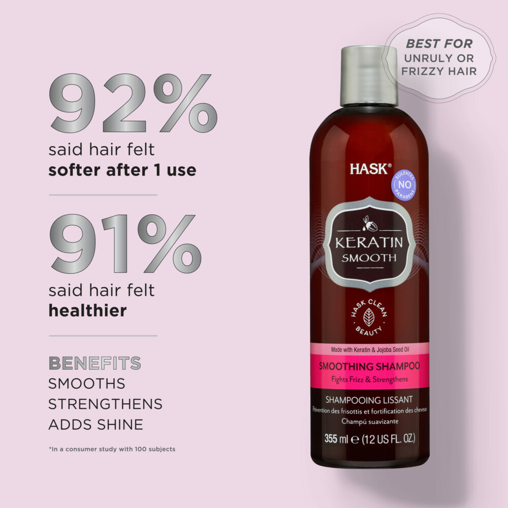 Hask Keratin Protein Smoothing Shampoo355 ml