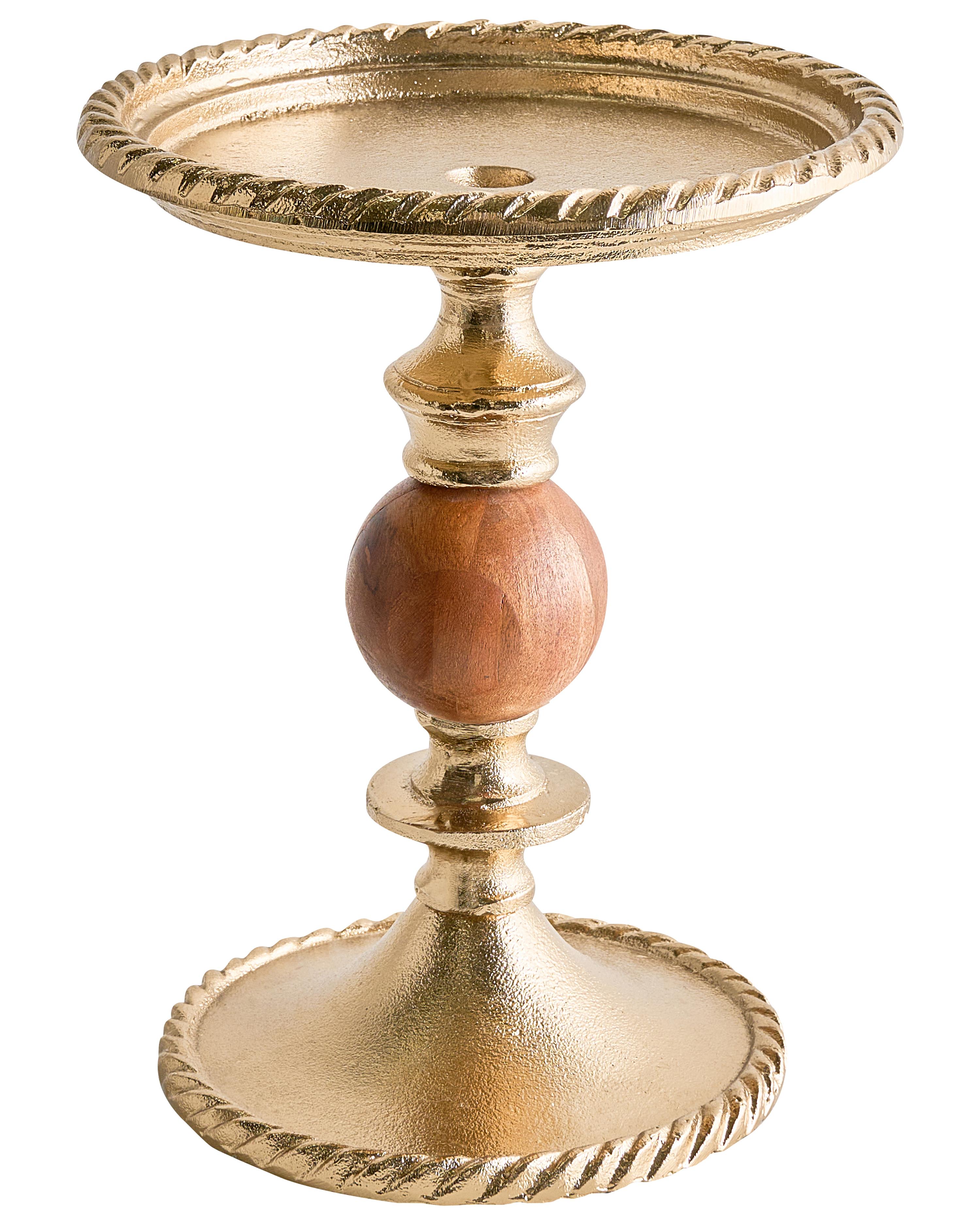 Kaarshouder VODNO Metaal 31 cm Goud