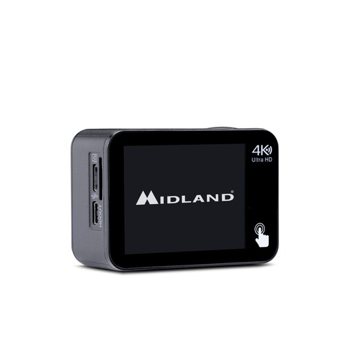 Câmera esportiva Midland H9 Pro 4K, 30fps e 20MP, à prova d'água até 30m