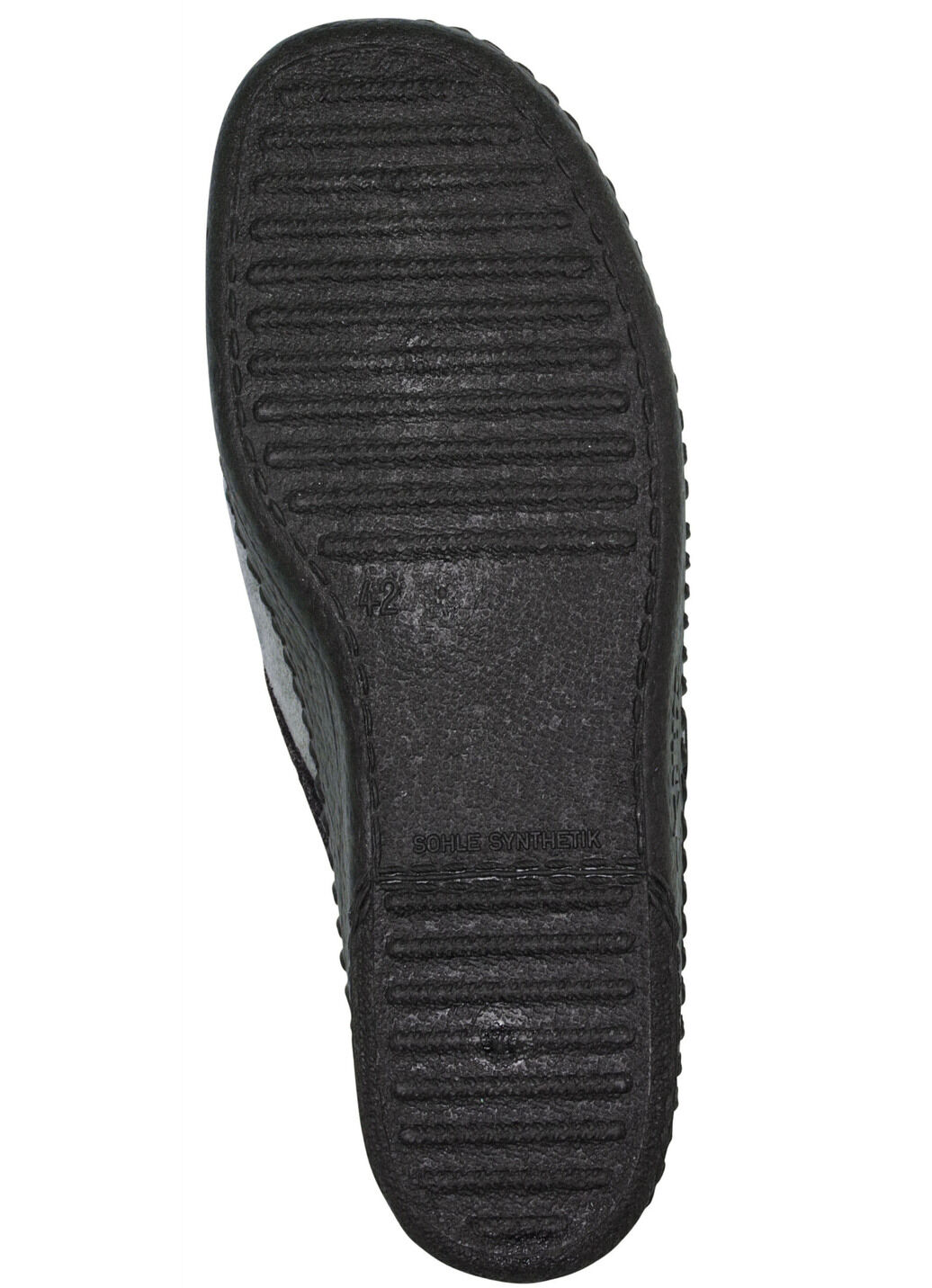 Pantoffel aus weichem Veloursmaterial