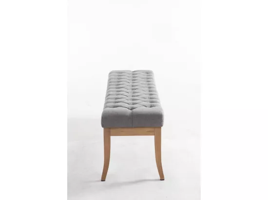 Banquette - Tissu & Bois - Gris - Ramses