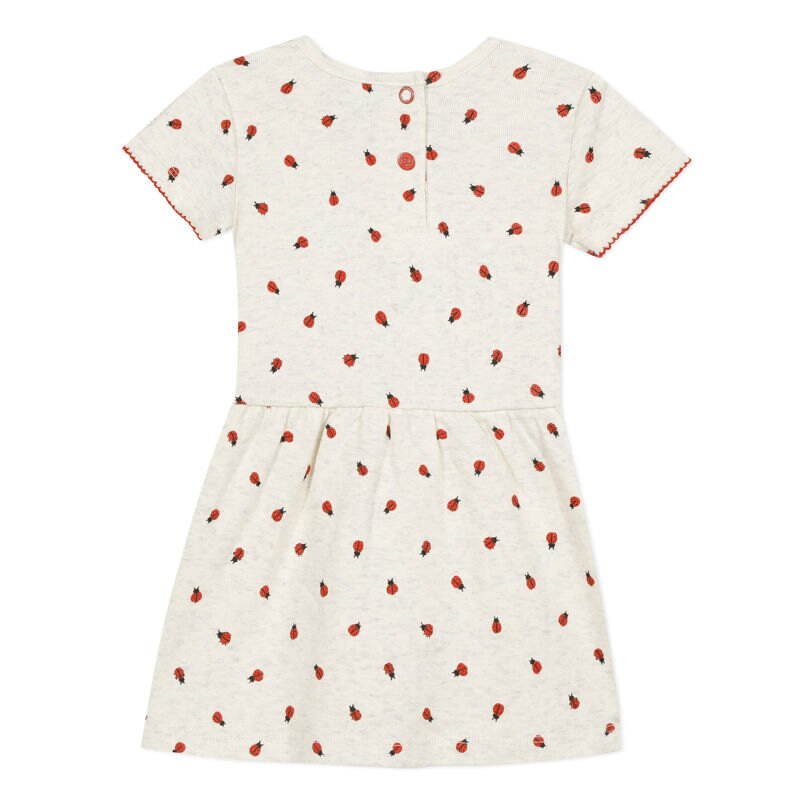 Robe en coton écru imprimé coccinelle bébé fille Absorba Aucune nuance