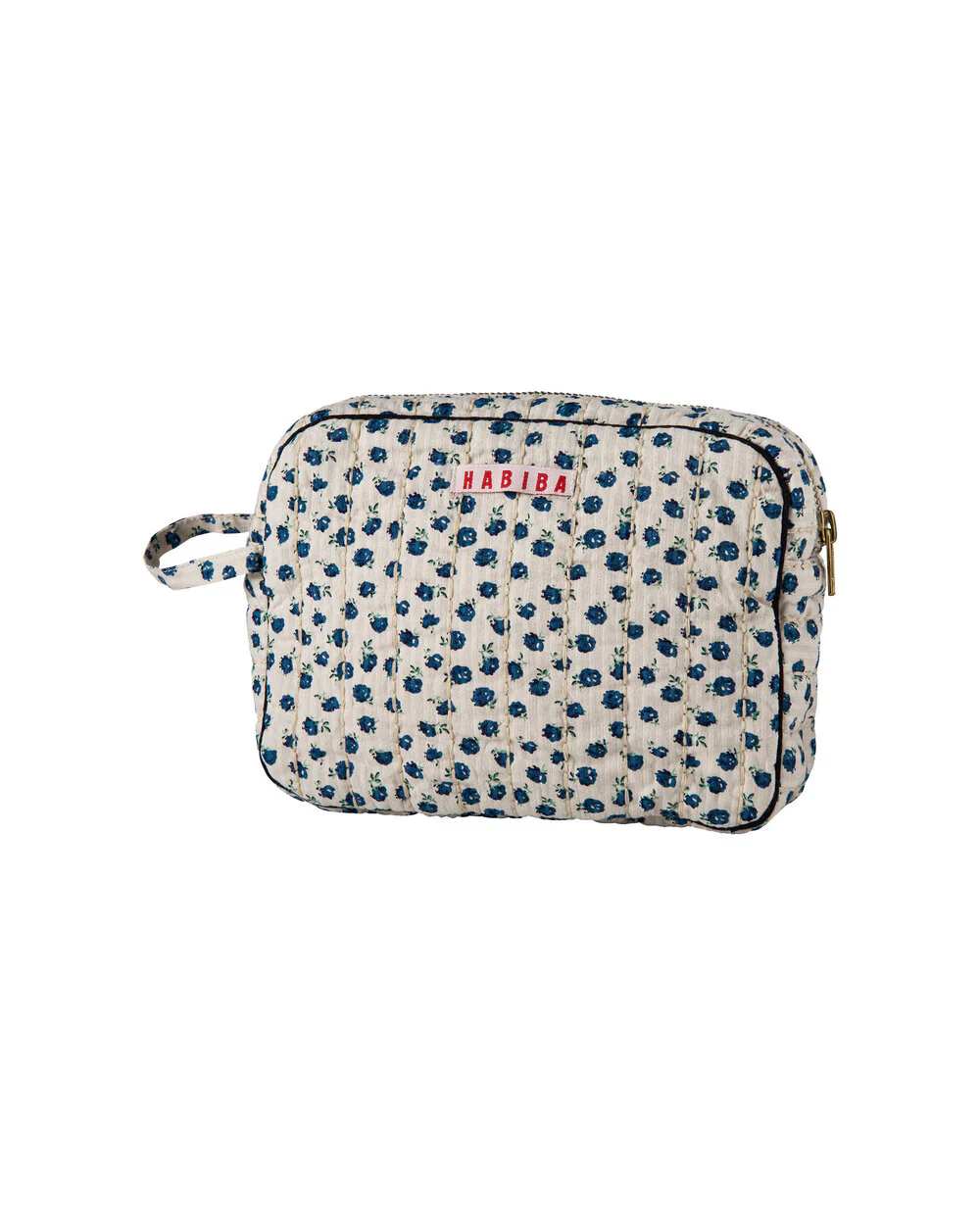 HABIBA  New Dawn Seersucker Makeuptaske - Blue Moon