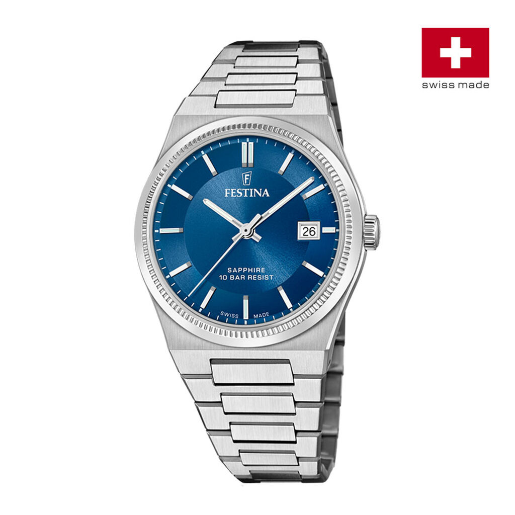 Montre Festina Swiss Made Bleu London