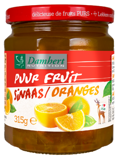 Damhert Puur Fruit Confituur Sinaas 315GR