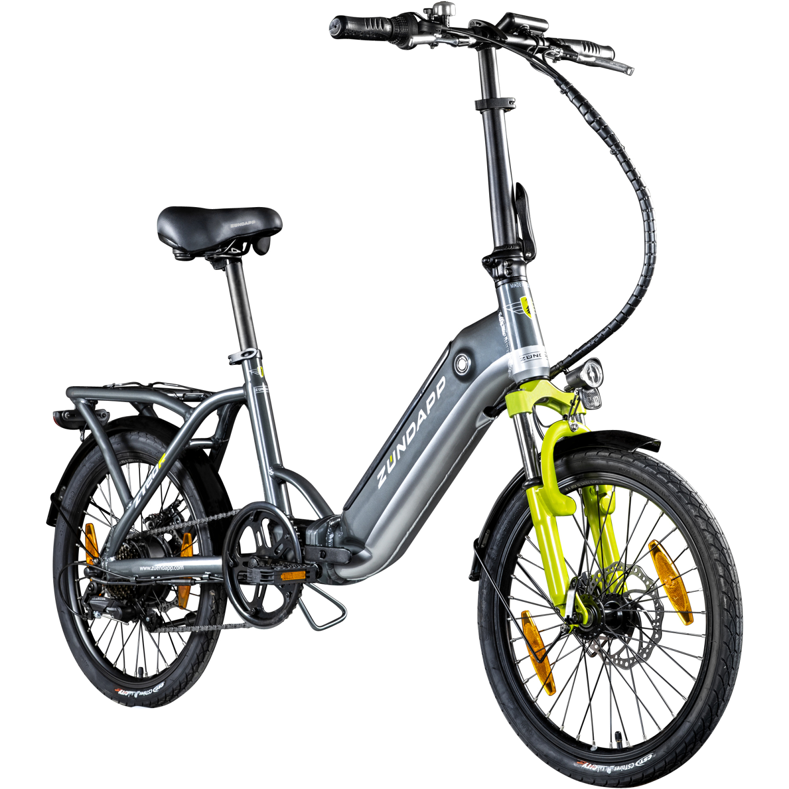 Zündapp Elektro-Klapprad ZT20R - grau-grün - 20''