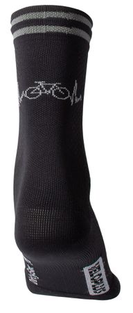 VELO - reflektierende Velosocken  schwarz  M=40-43