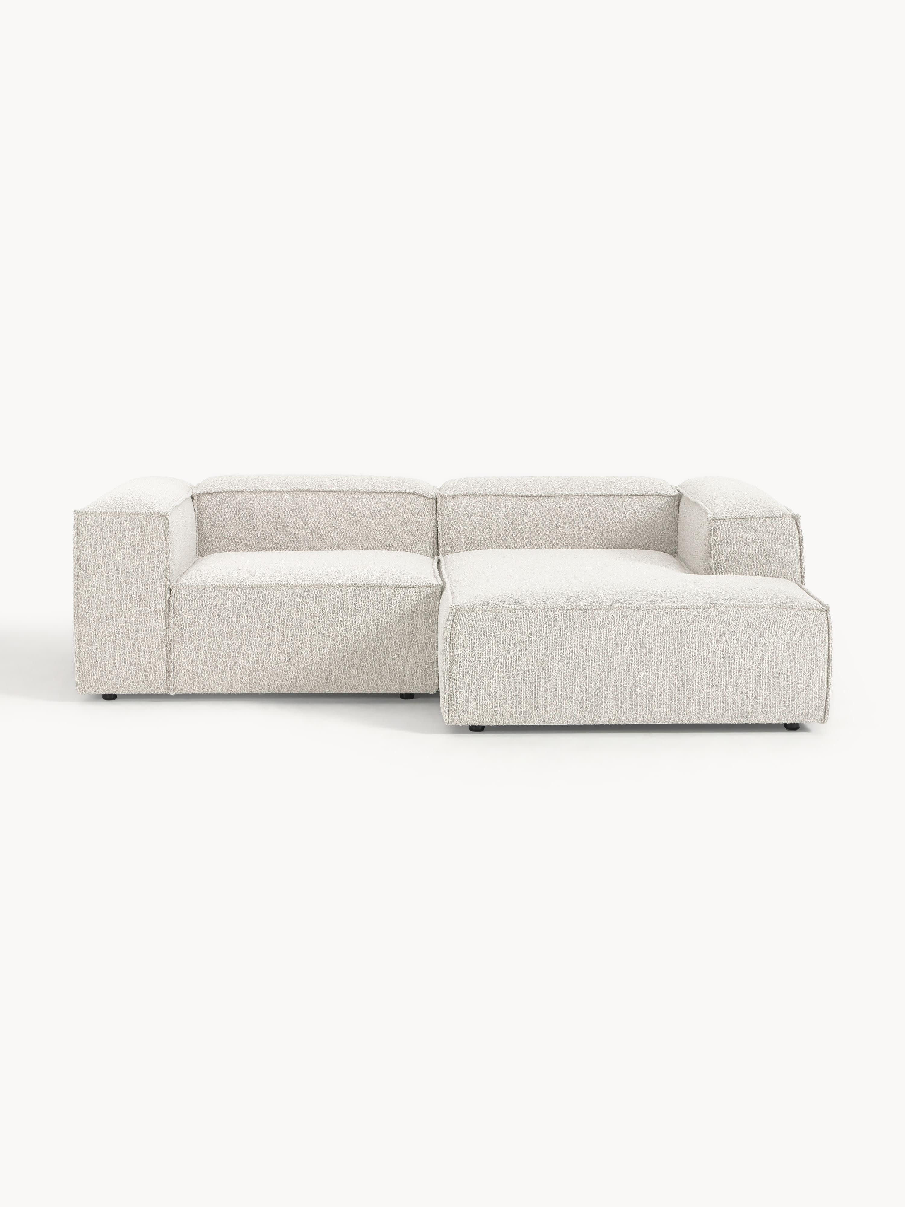Bouclé modulaire hoekbank Lennon (2-zits)