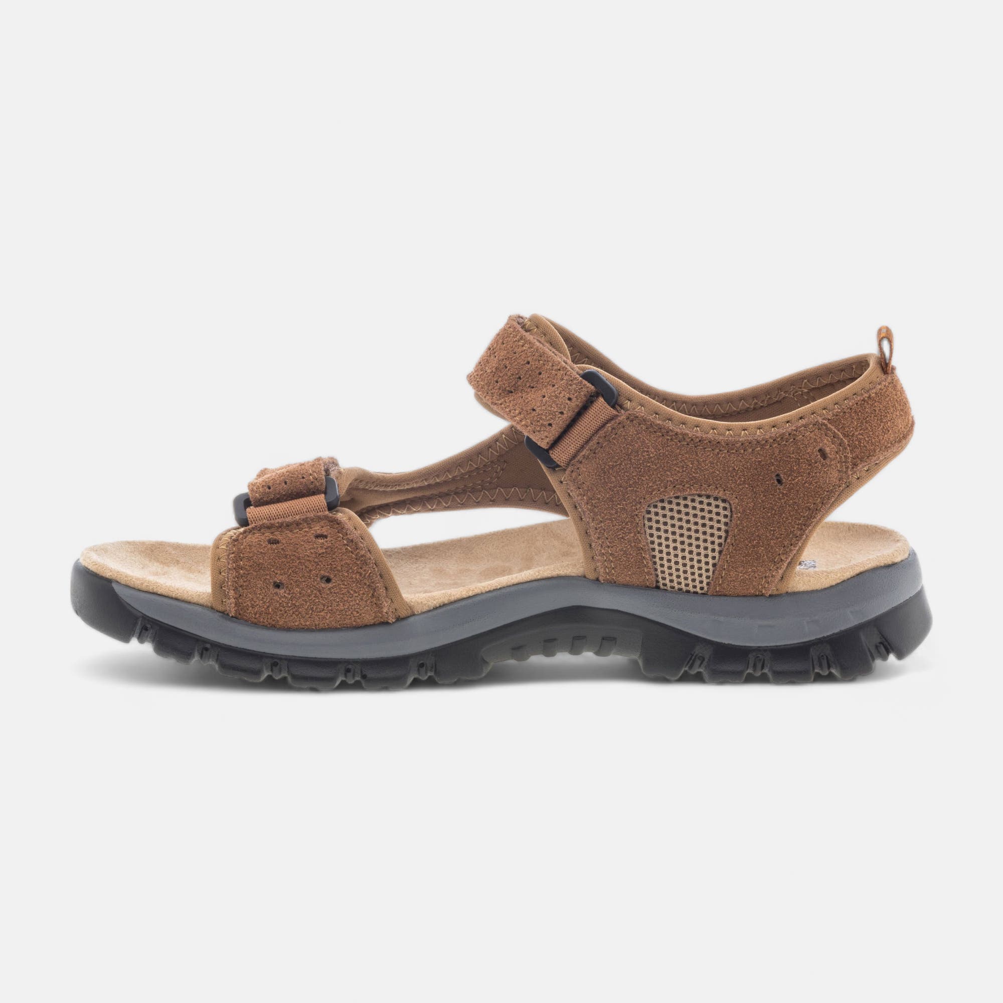 Sandales Homme en cuir cognac