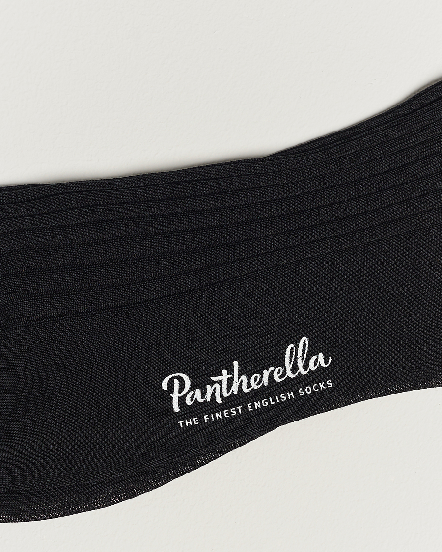 Pantherella Vale Cotton Socks Black