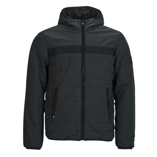 Tommy Hilfiger - GMD PADDED HOODED JACKET - Noir