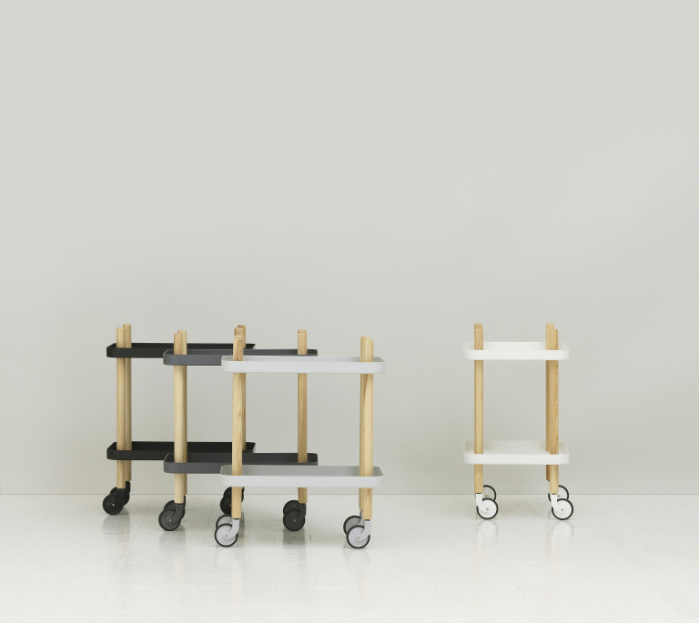 Normann Copenhagen Block trolley wit 50x35