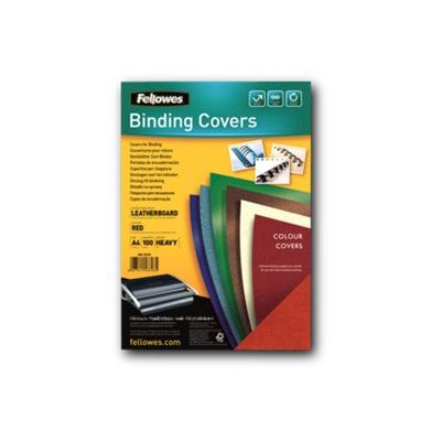 Fellowes - couvertures à reliure A4 (21 x 29,7 cm) - 250 g/m² - rouge
