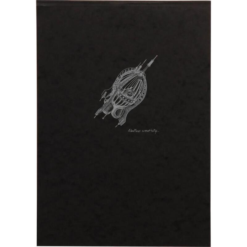 Flying Spirit bloc collé 50F A4 90g - Noir