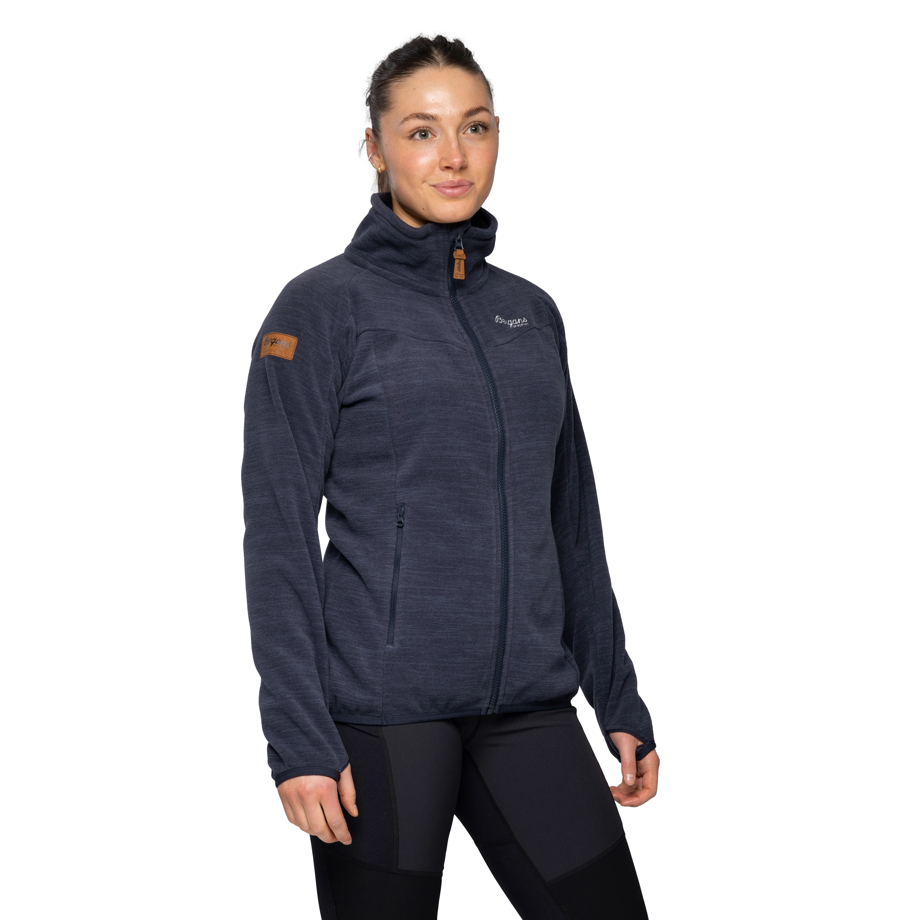 Hareid Fleece W Jacket NoHood Dark Navy