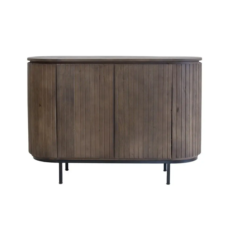 Dressoir Donkerbruin Hout - 115x43x80cm - Tora