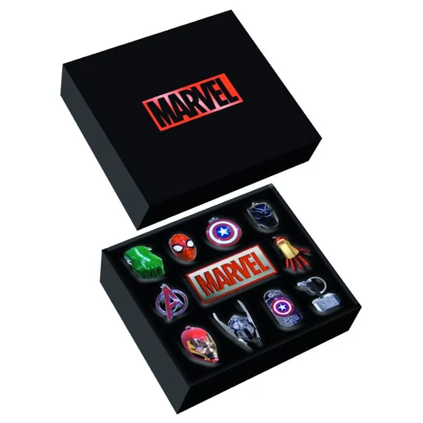 MARVEL - COFFRET 10 PORTE CLES 3D
