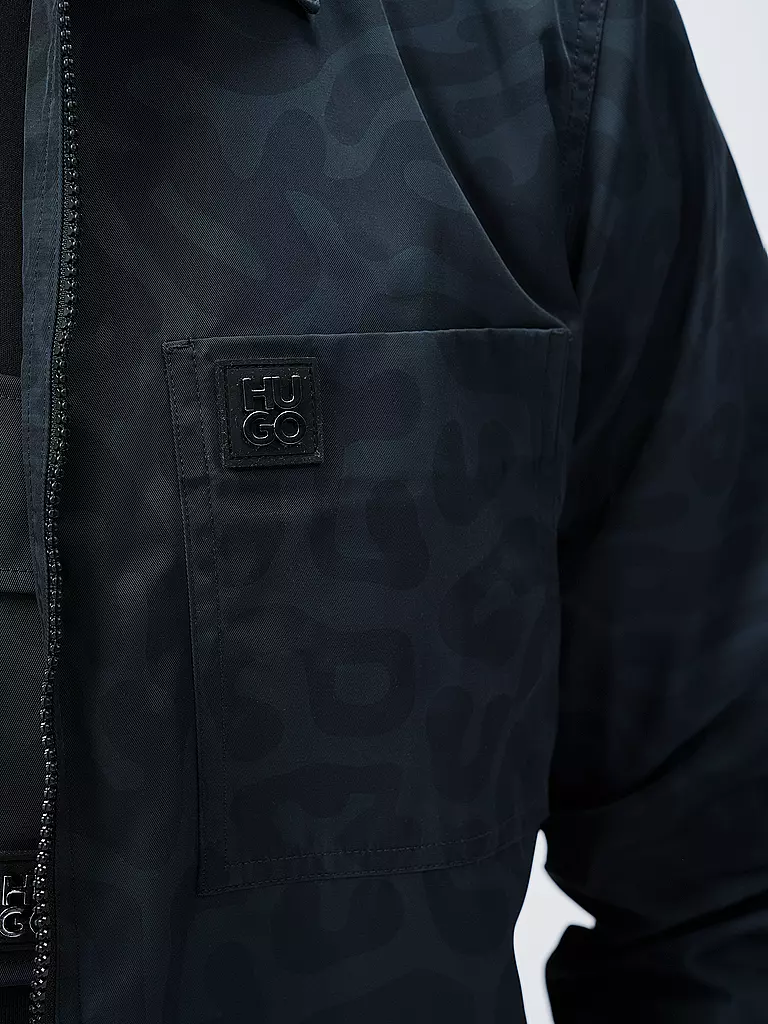 HUGO Overshirt schwarz