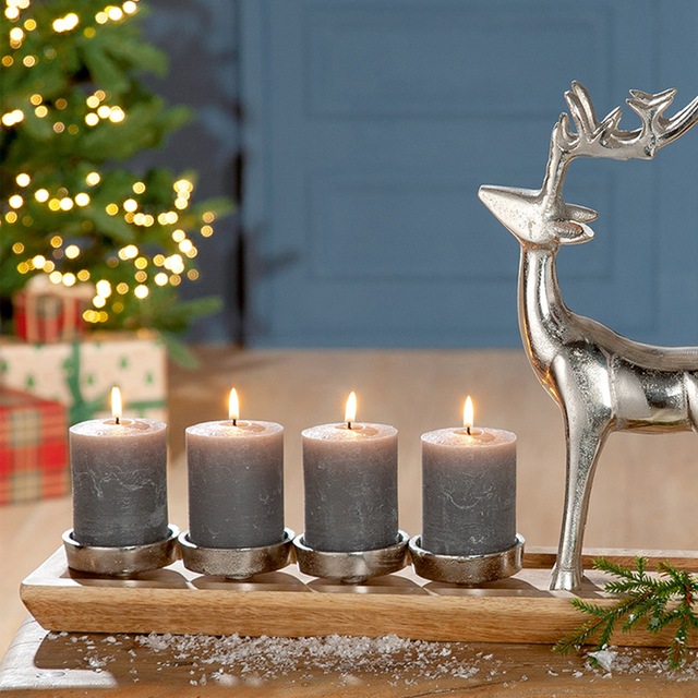 GILDE Kerzenständer »Adventsleuchter  4flm., H.37 cm«