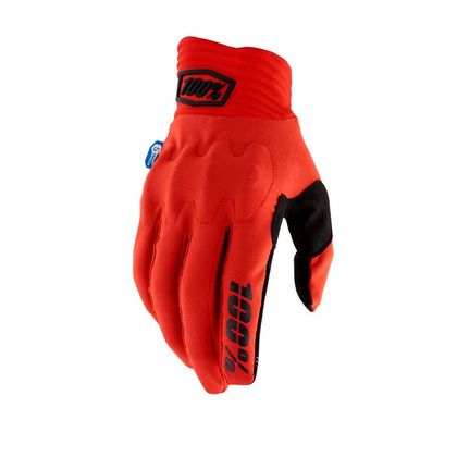 Gants cross 100% COGNITO 2024 - Rouge
