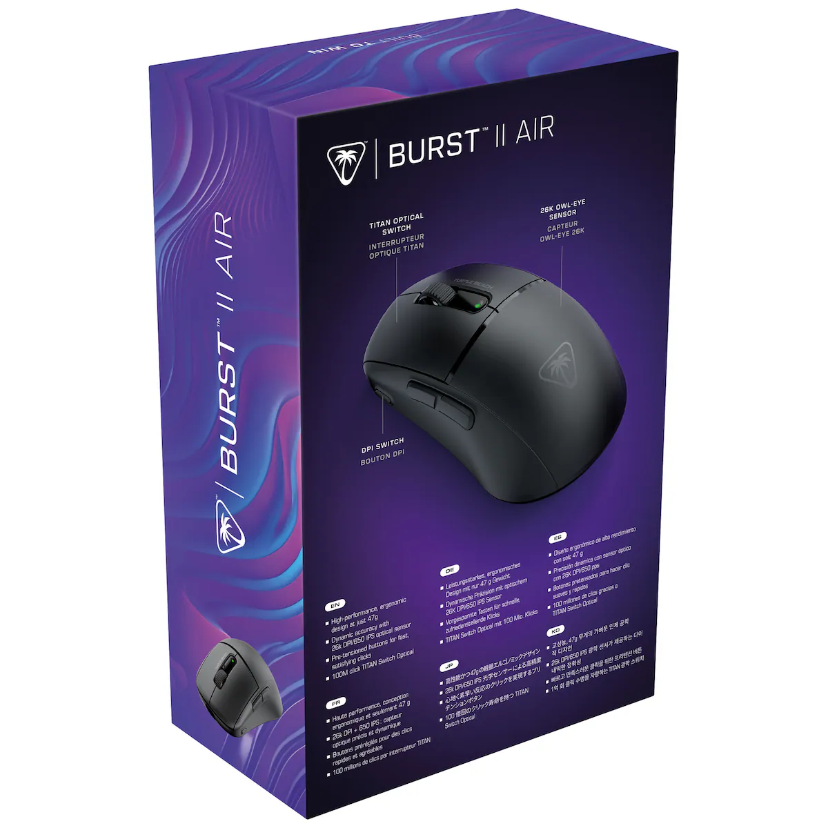 Turtle Beach Burst II Air trådløs gamingmus (sort)