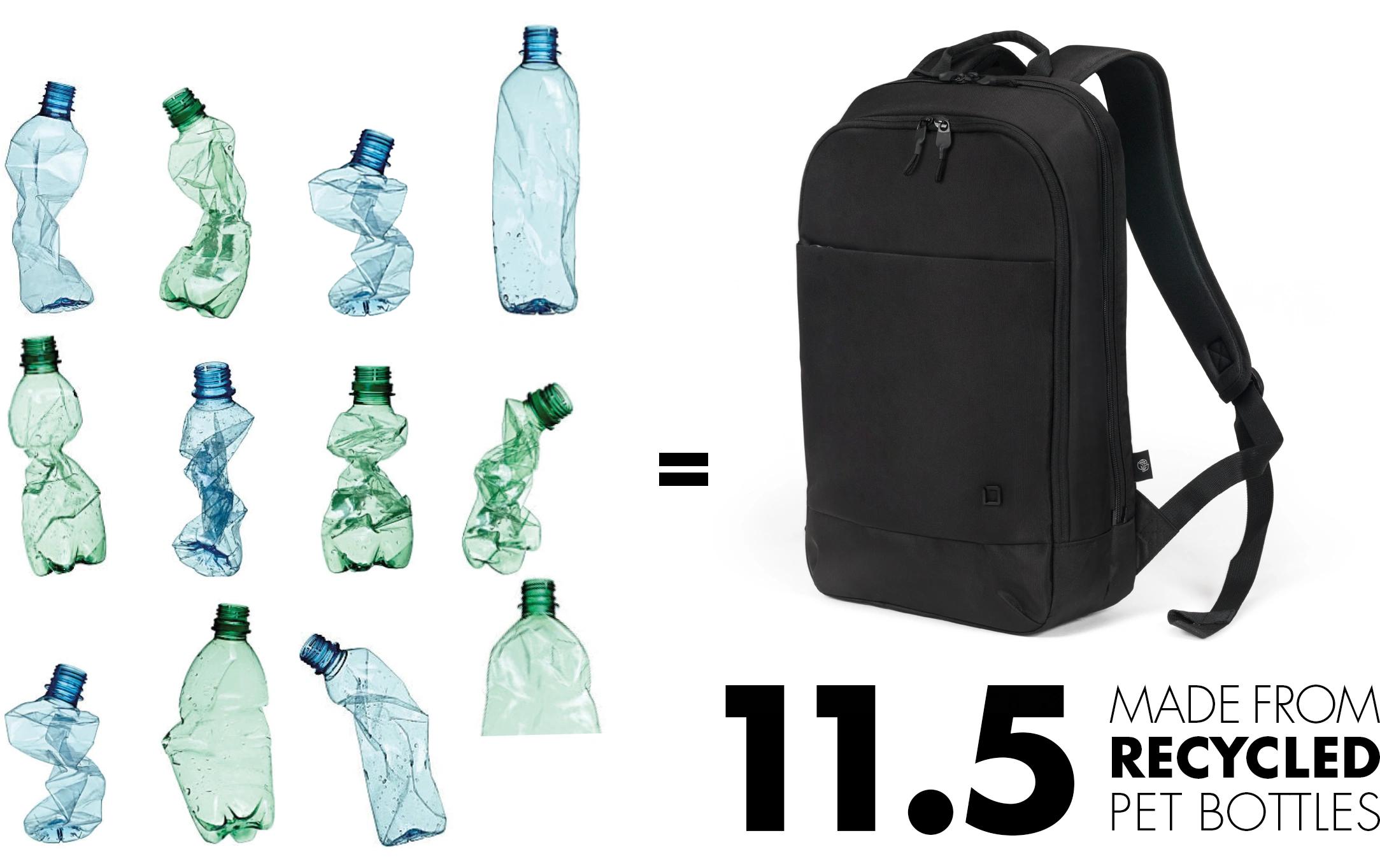 Notebook-Rucksack Eco Slim MOTION 13 - 15.6” SchwarzStylischer Rucksack mit schmalem Design für den Alltag oder das Büro