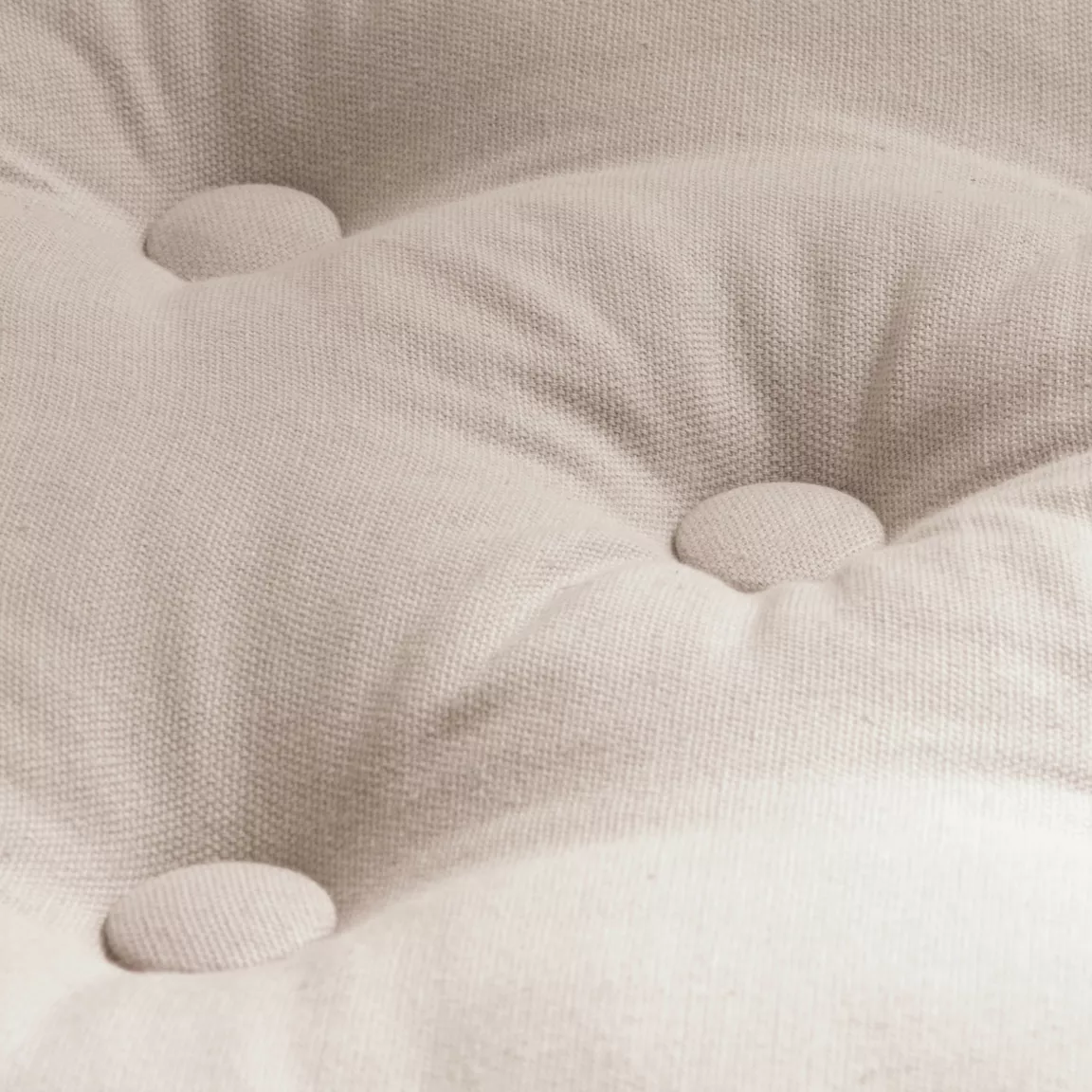 Coussin de sol coton (40 x 40 cm) Pixel Beige