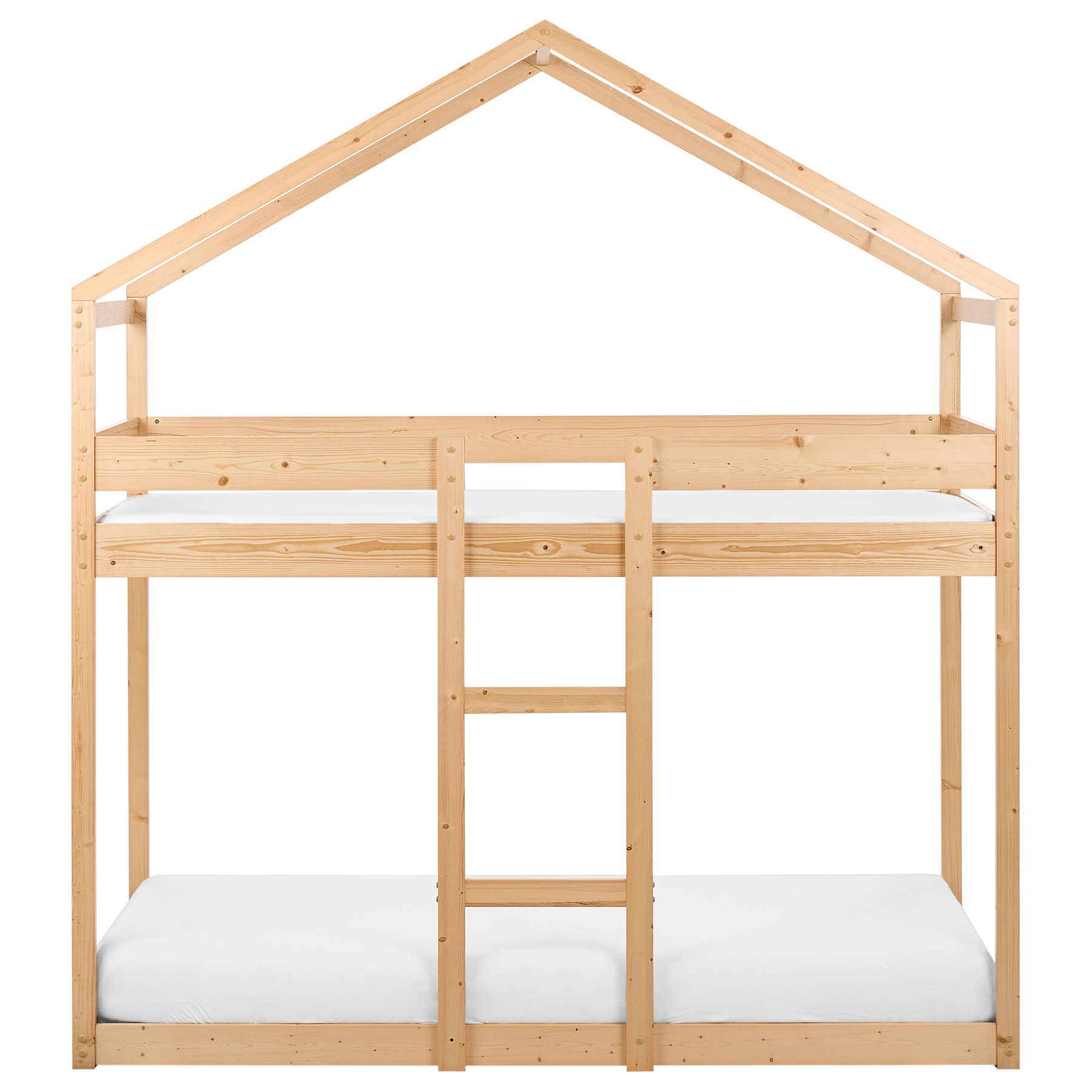 Beliani - LABATUT - Stapelbed - Lichtbruin - 90 x 200 cm - Dennenhout