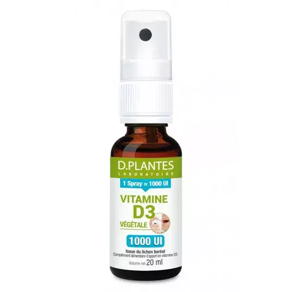 D.Plantes Vitamina D3 1000UI Spray à base de plantas 20ml