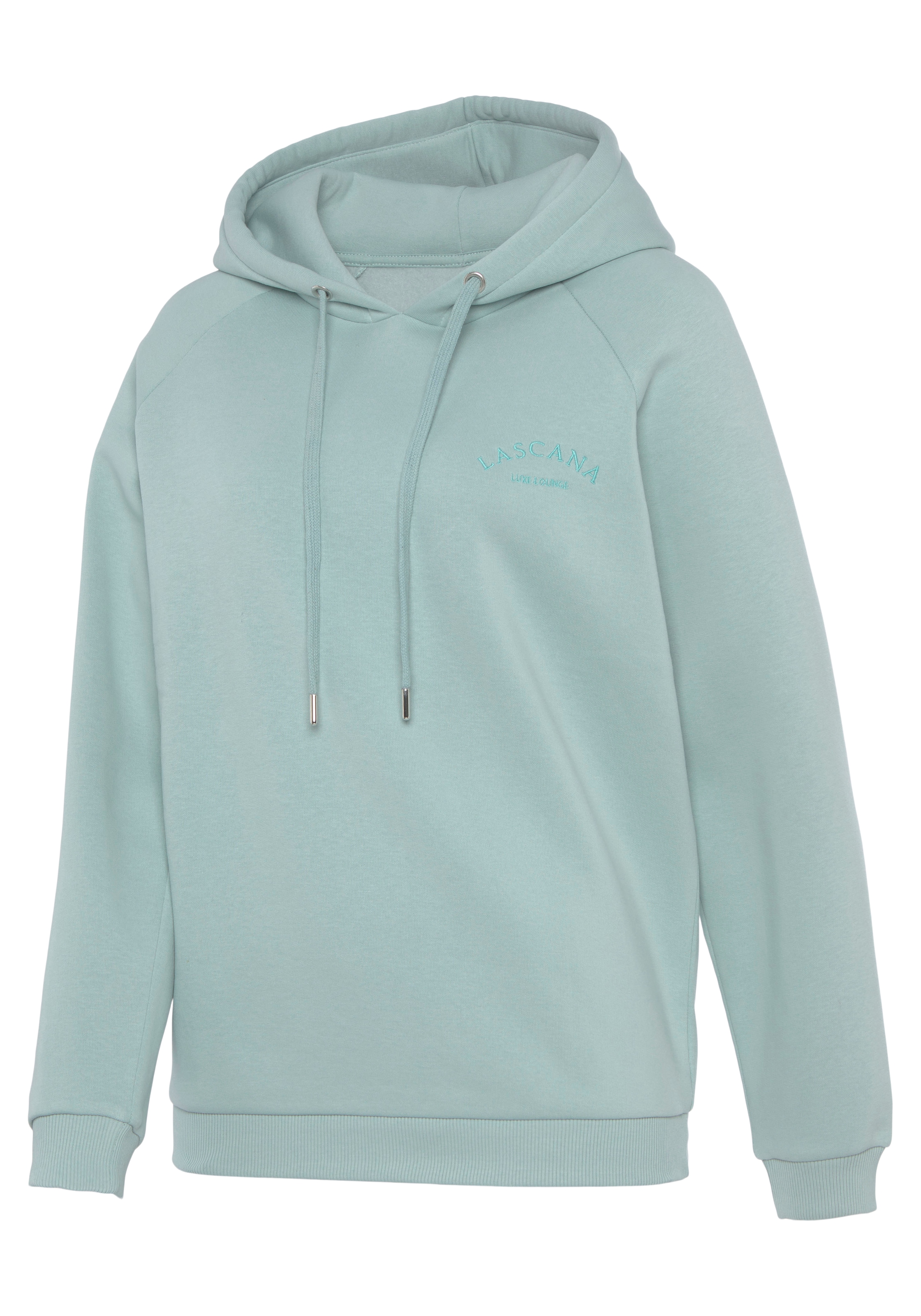 LASCANA Kapuzensweatshirt , mit Logostickerei, Loungewear