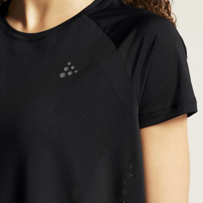 Craft Dame T-shirts Adv Tone Perforated Tee Sort