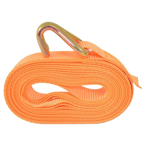 vidaXL Jekkestropper med skralle 10 stk 0,4 tonn 6mx25mm oransje