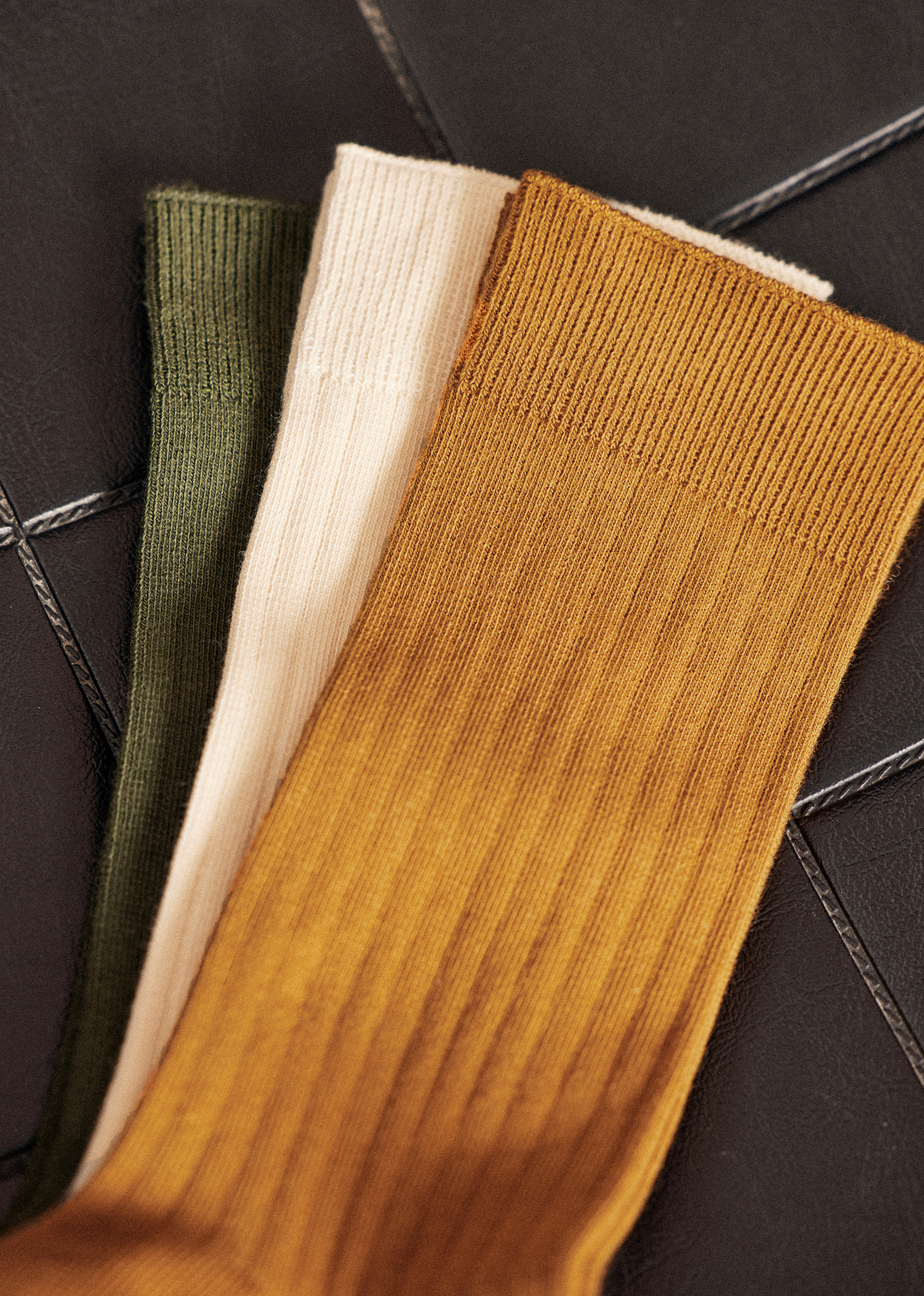 Chaussettes Pack Ivie - Camel / Écru / Vert - LES COMPOSANTES/DÉCOUVRIR 5906627