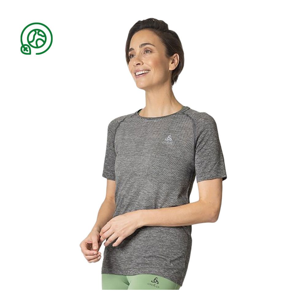 Odlo ESSENTIAL SEAMLESS - Maillot Femme stone grey melange