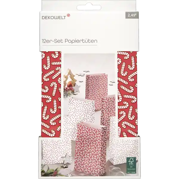 12er-Set Papiertüten