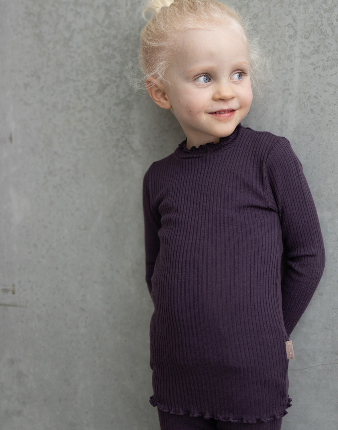 Shirt met ruches van merinowol voor kinderen