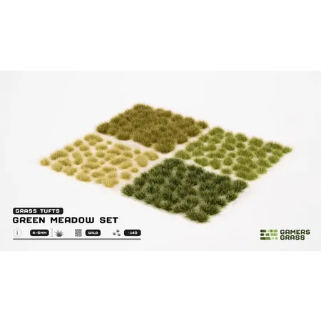 Gamer Grass Basis Gestaltung Büschel Grüne Wiese Set