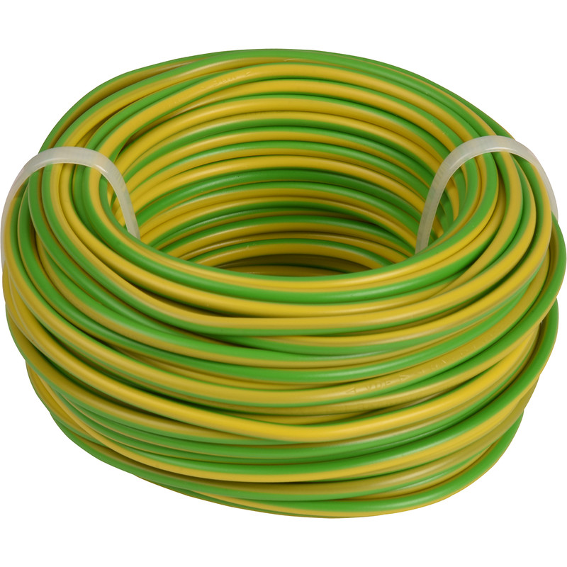 Installatiedraad VD H07V-U 20m 2,5mm² geel/groen