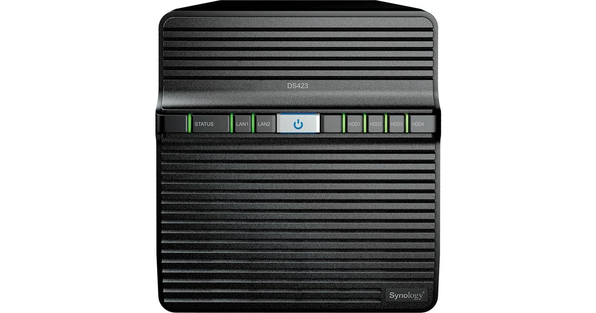 SynologyDiskStation DS423 nas  (Zwart, 2x RJ-45, 2x USB-A 3.2 (5 Gbit/s))