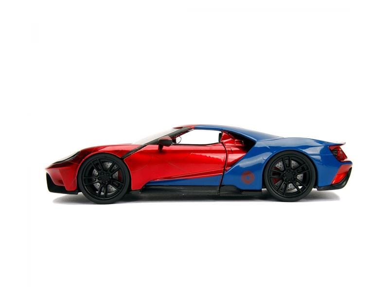 Jada Toys Sportwagen Marvel Spiderman 2017 Ford GT 1:24 Spiderman 2017 Ford GT Sammlermodell im Massstab 1:24