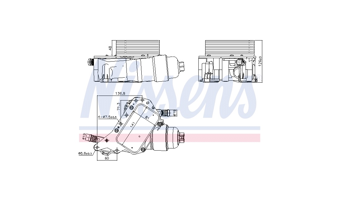 Oliekøler, motor