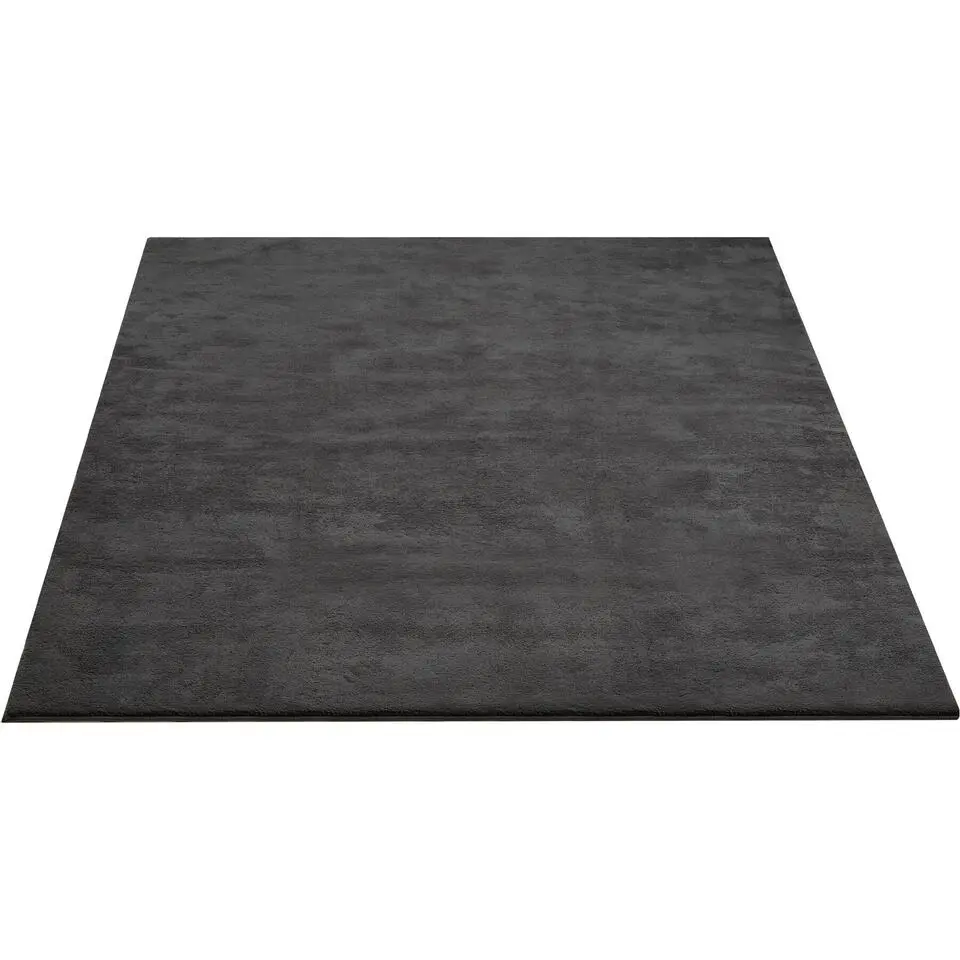 tectake® Kortpolig vloerkleed Soft Zone 140 x 200 cm - Antraciet