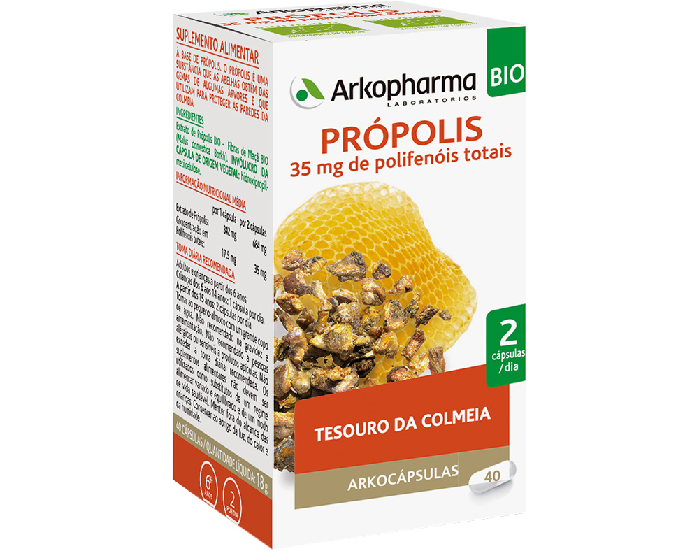 SUPLEMENTO ARKO CAPSULAS PROPOLIS BIO 40UN