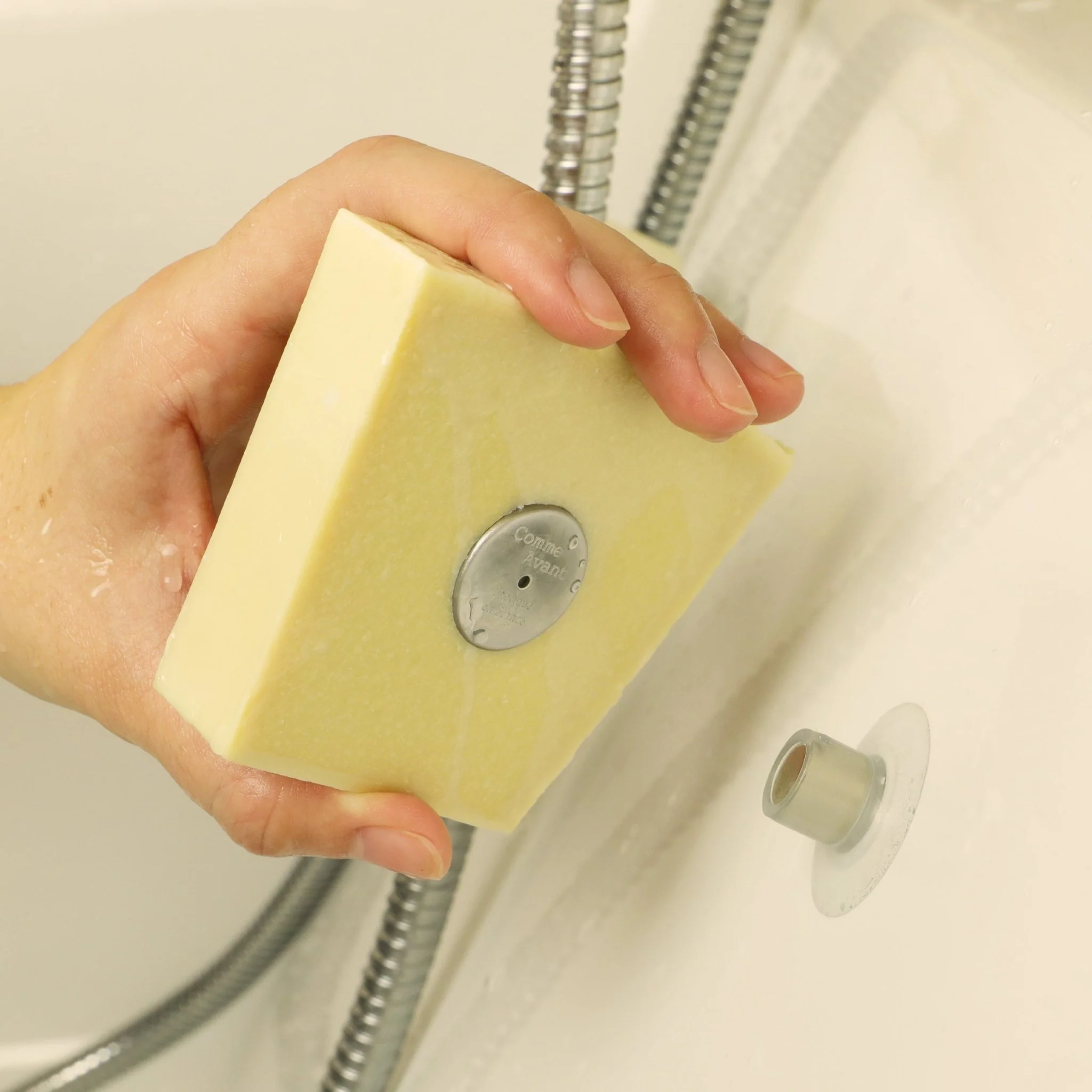 Porte-savon aimanté en acier inoxydable - 1 porte-savon aimanté