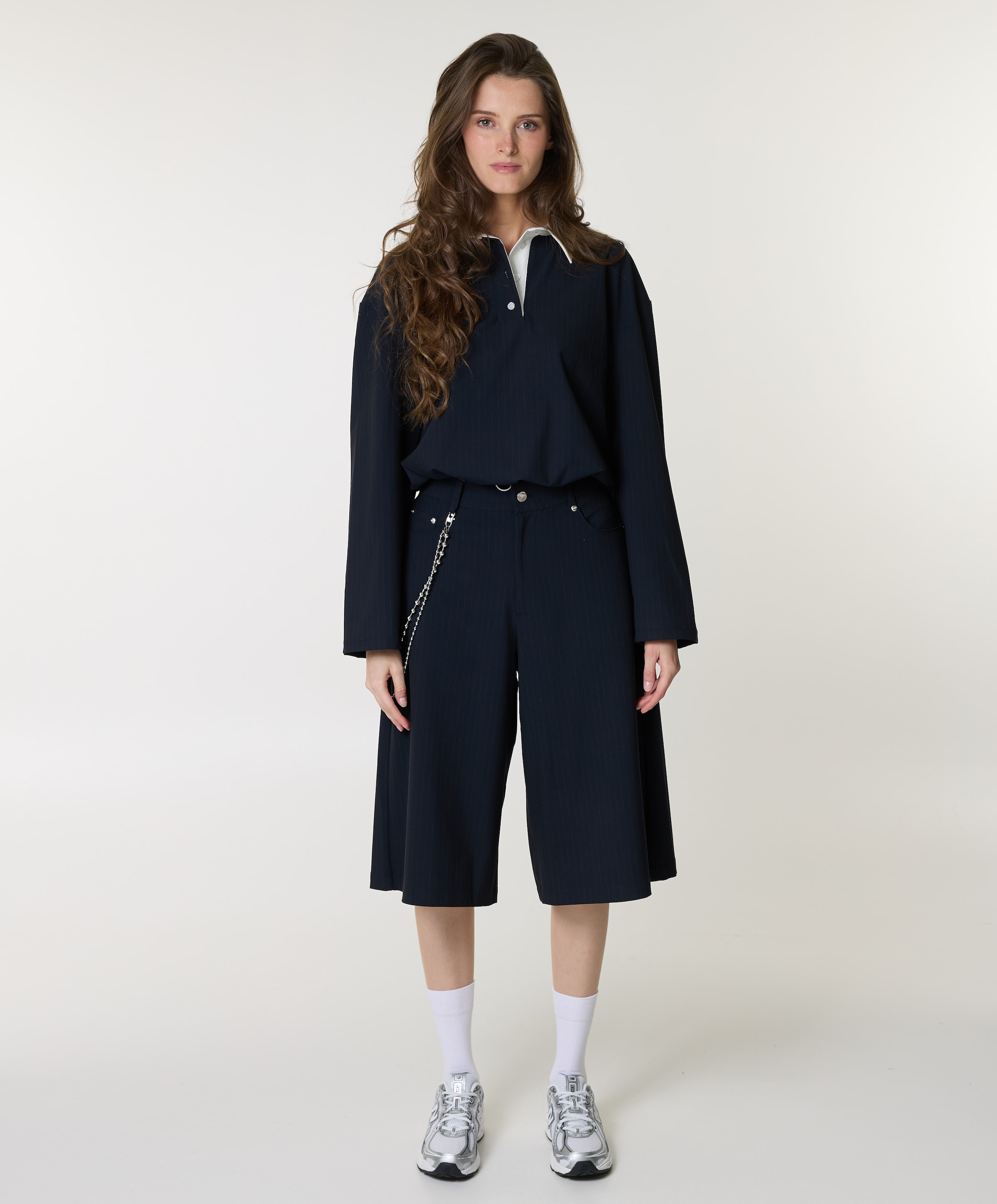 JOHNY dames bermuda blauw