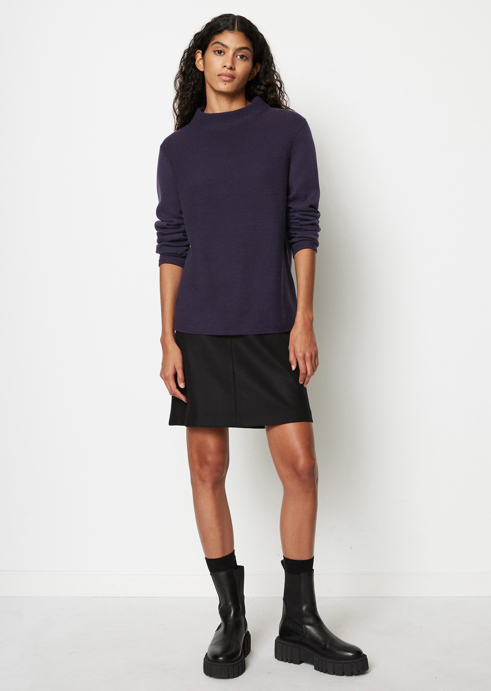 Strickpullover slim aus Organic Cotton