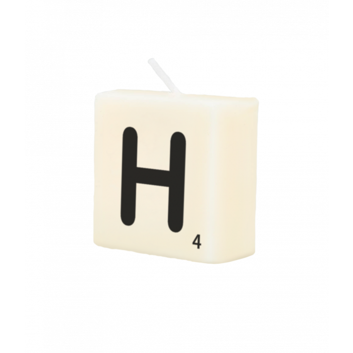 Letter Kaarsje H 4cm