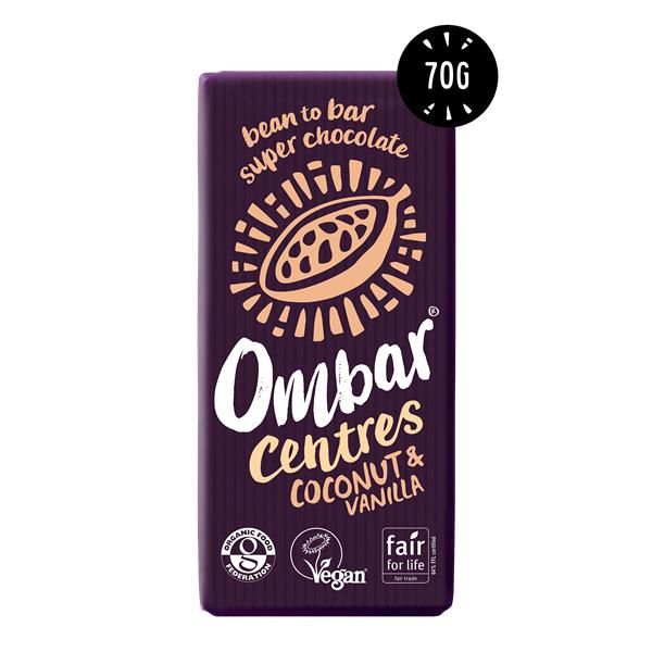 Tablete Bio Recheio Coco Baunilha 70G
