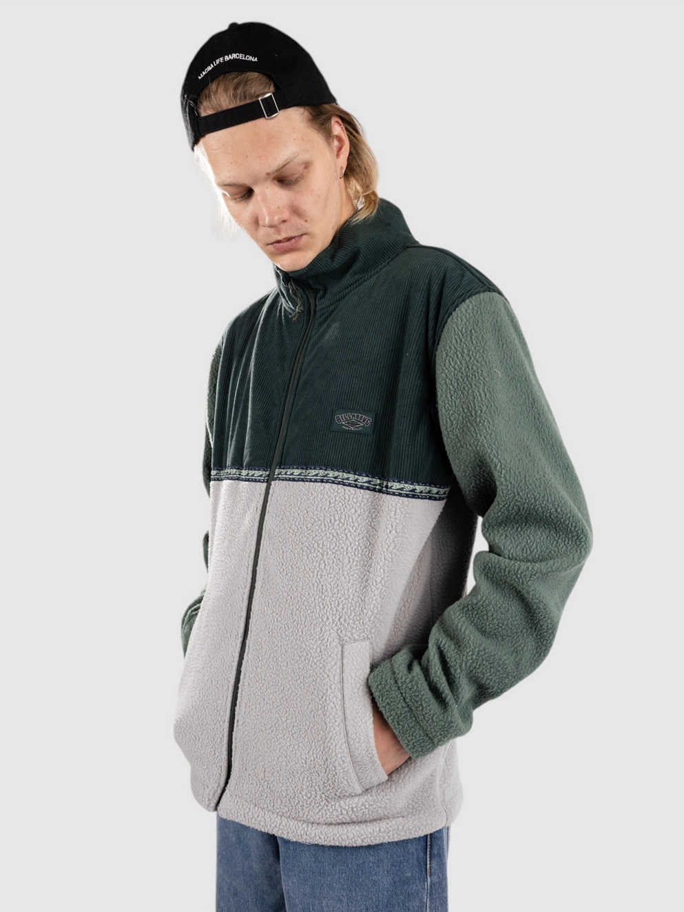 Billabong Boundary Trail Zip Sweater forest green